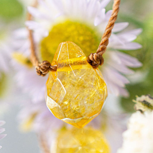 FOCUS Anchor 'Vibrationally High' Citrine Necklace