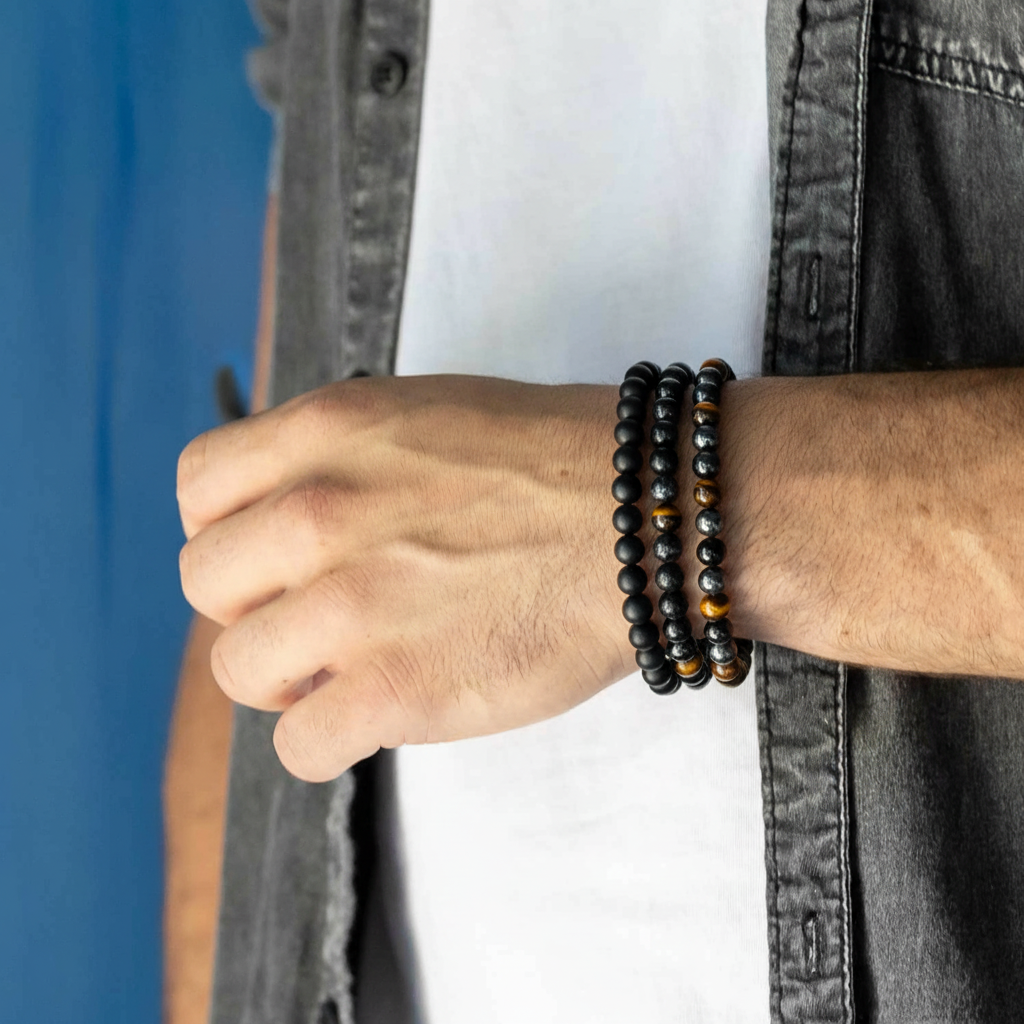 ENERGY Shield Shungite Bracelet for Grounded Protection