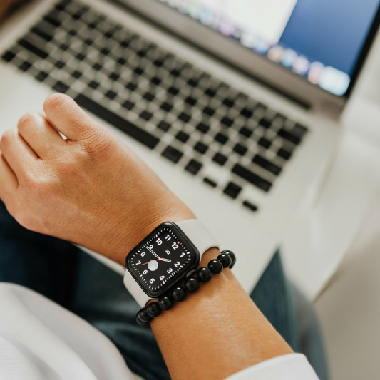 GROUNDING Anchor Black Tourmaline Bracelet for Stability