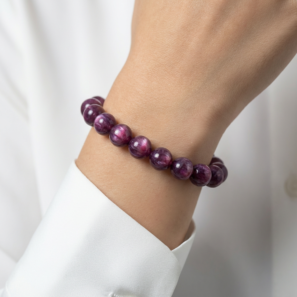 CALM Anchor Lepidolite Bracelet for Calm, Focus & Clarity