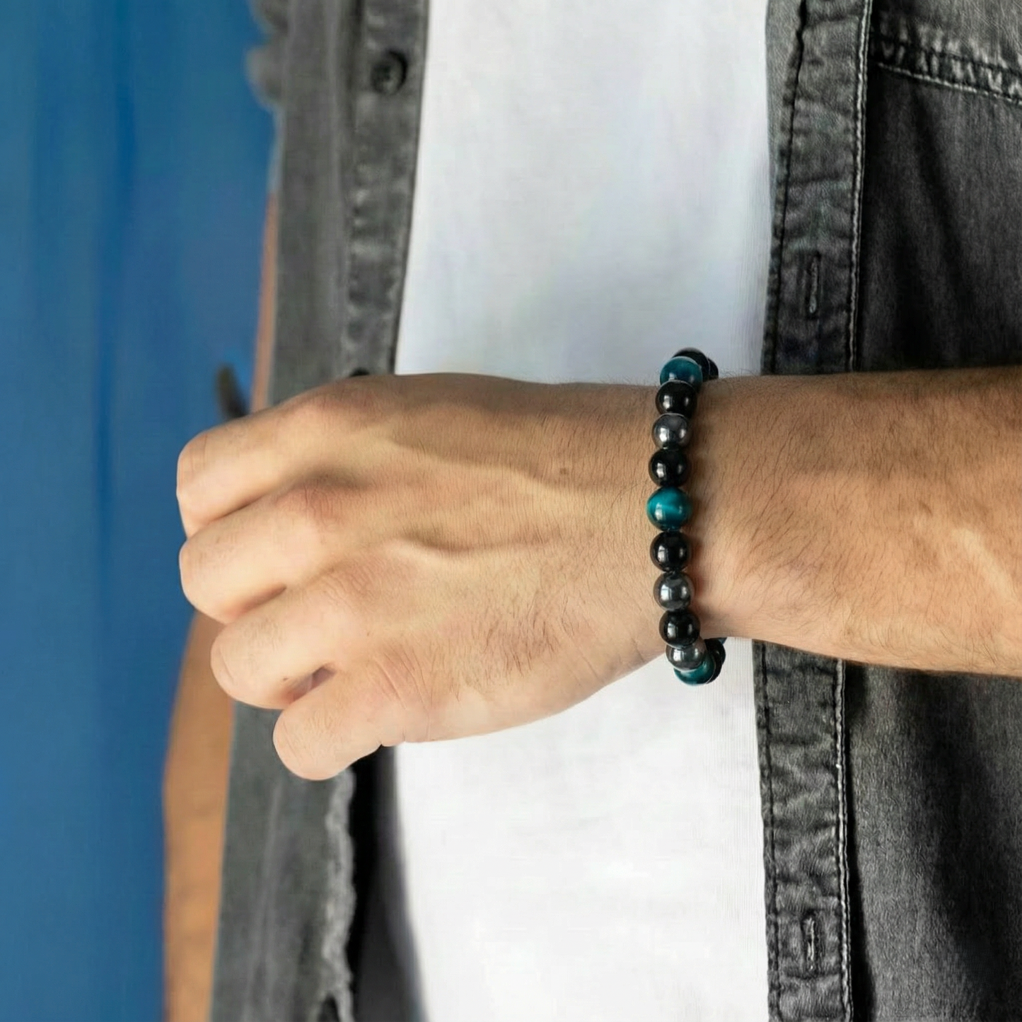 TRANSFORMATION Core Hematite & Obsidian Bracelet for Renewal