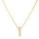 CALM Anchor Clear Quartz Gold Chain Necklace