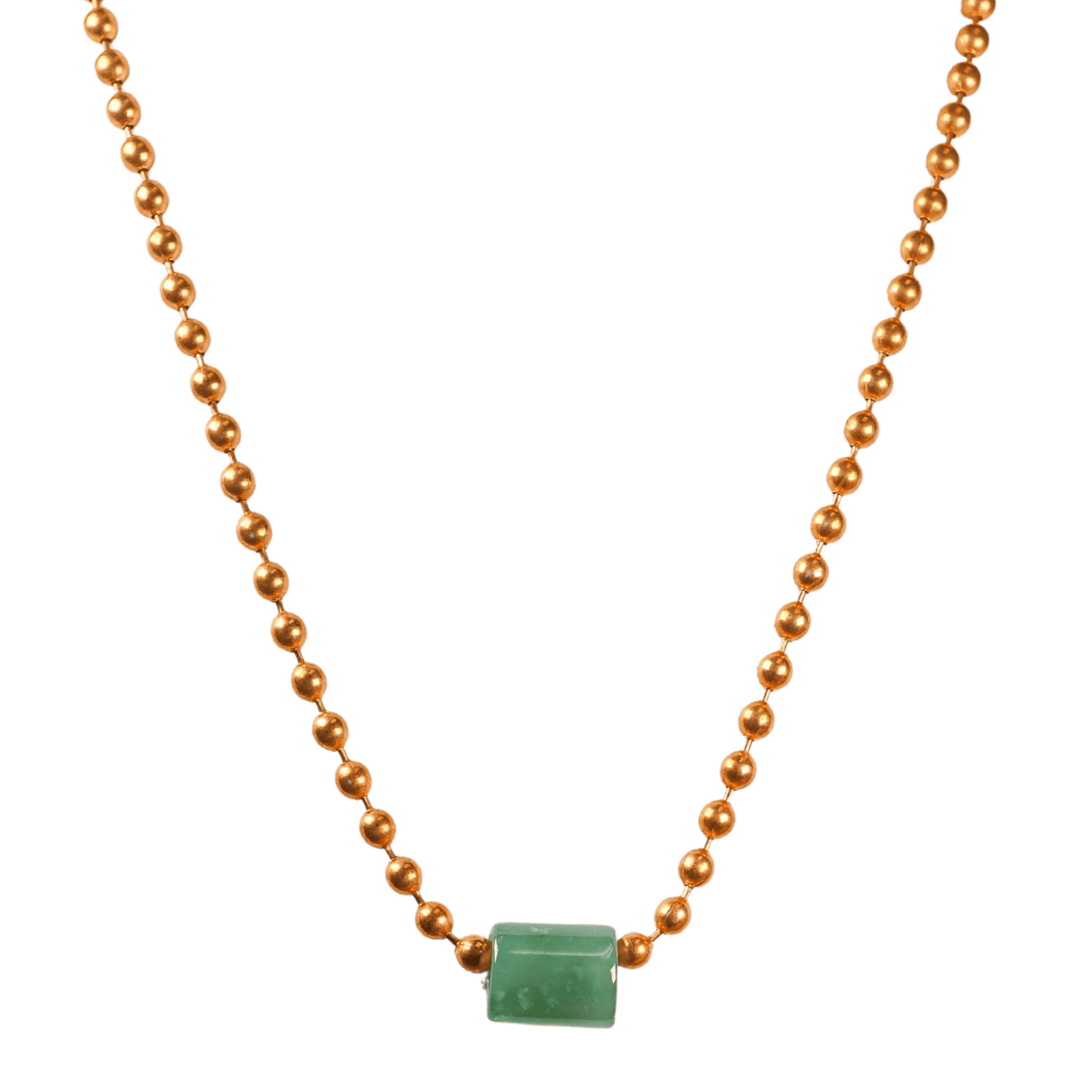 Green Guatemalan Jade Copper Necklace