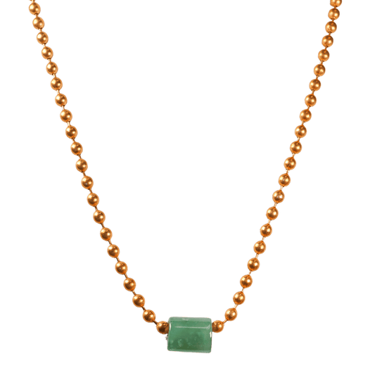 Green Guatemalan Jade Copper Necklace