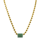 Green Guatemalan Jade Gold Necklace