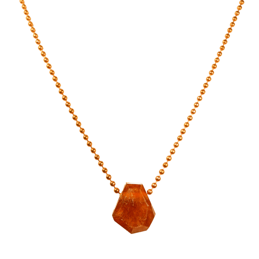 IGNITE Core Hessonite Garnet Copper Necklace