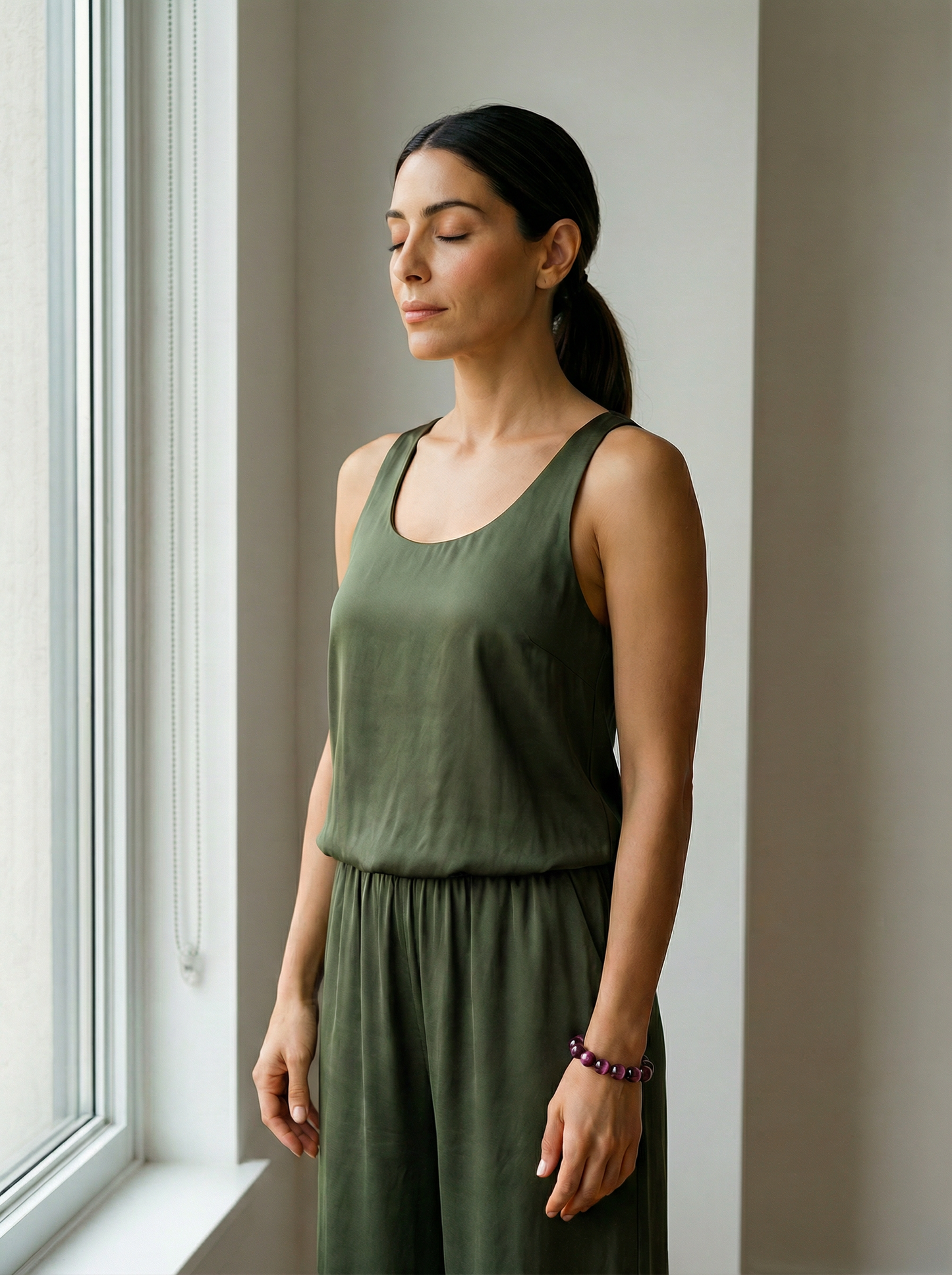 CALM Anchor Lepidolite Bracelet for Calm, Focus & Clarity