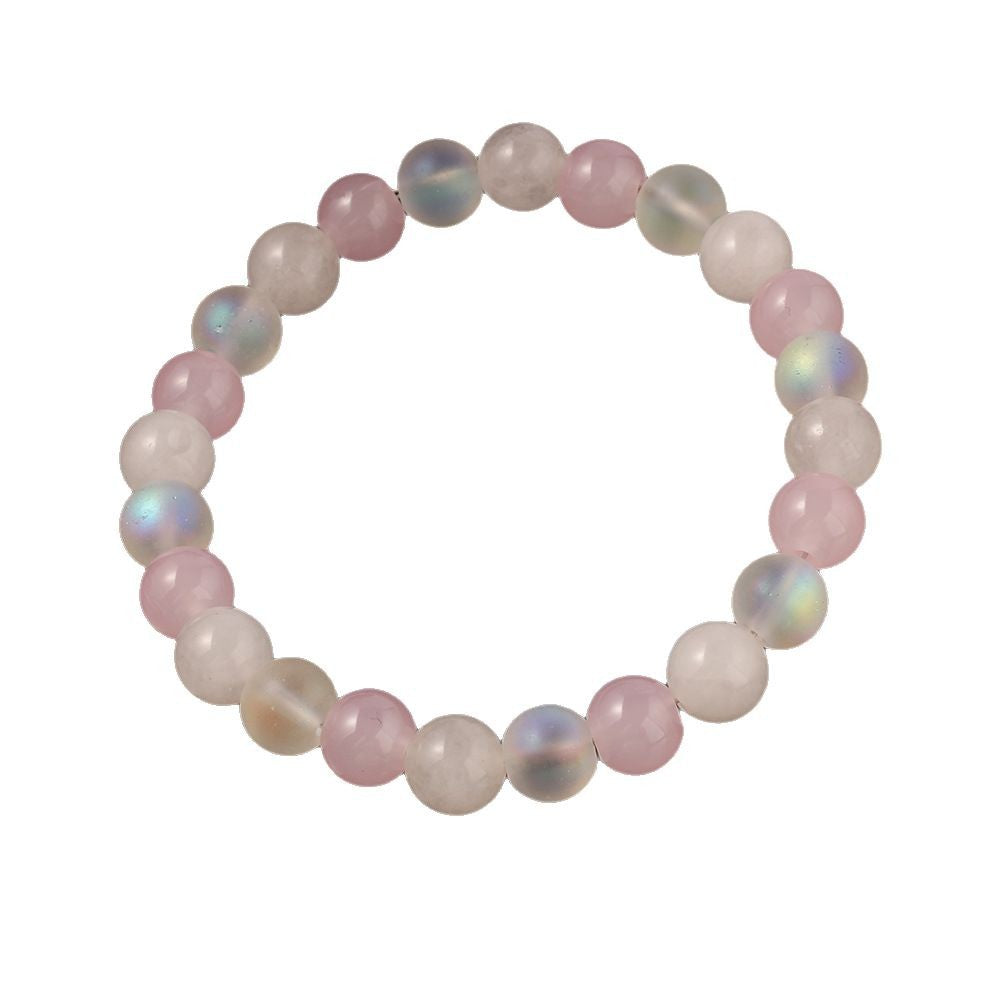 ALIGN Core Rose Quartz & Moonstone Bracelet Set for Compassion