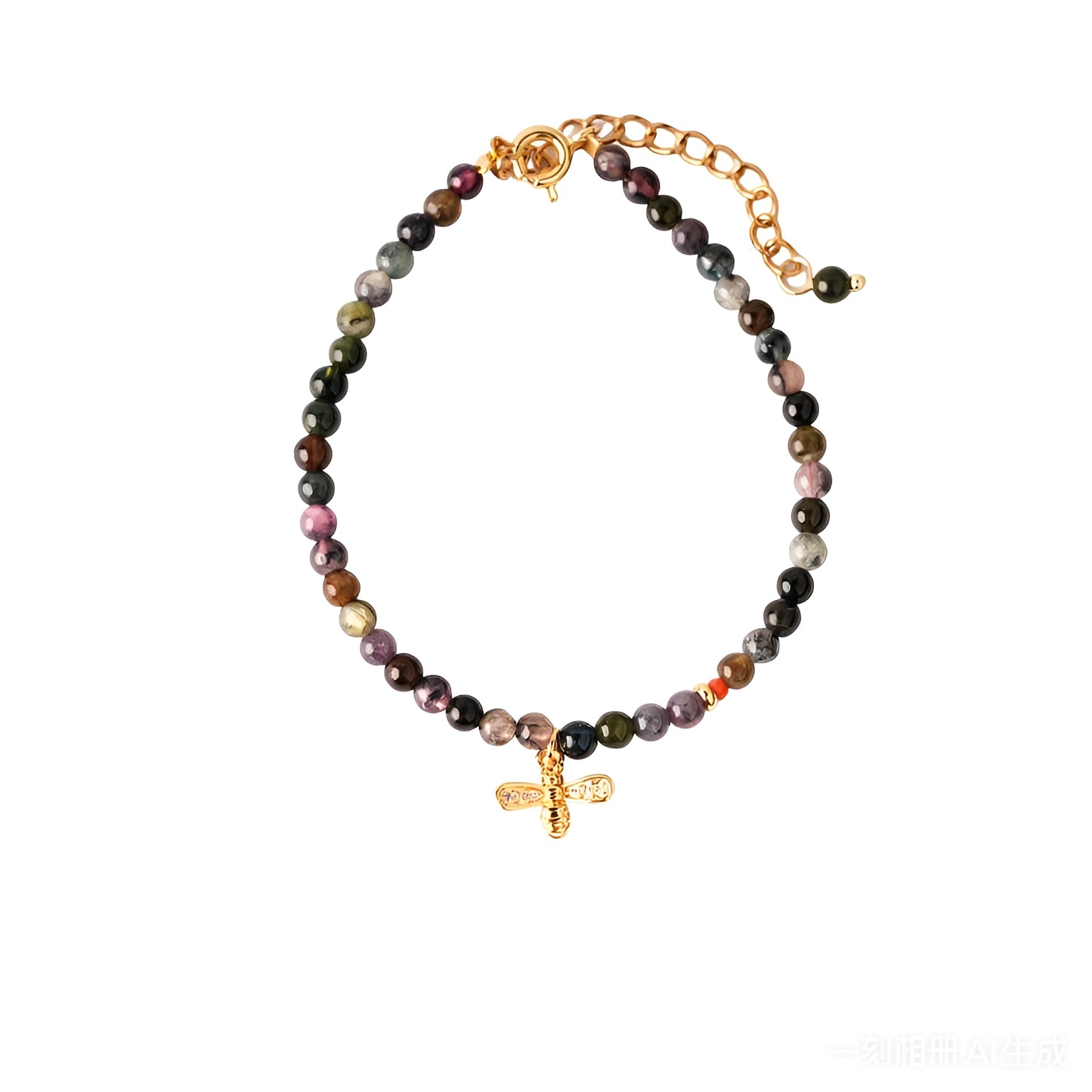 WEALTH Anchor Tourmaline & Malachite Bracelet Set for Abundance