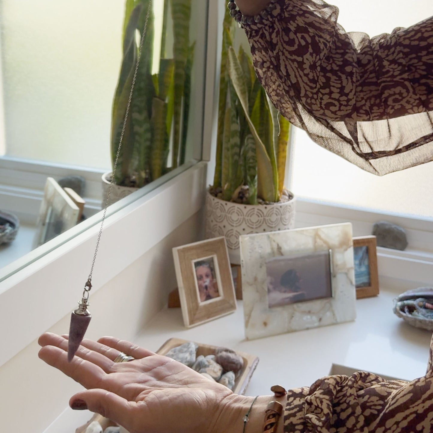 IGNITE Core Hematite Pendulum Necklace