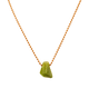 Peridot Copper Ball Chain Necklace