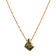 Ruby Zoisite Copper Ball Chain Necklace