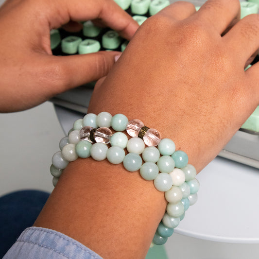 SERENITY Loop Amazonite Bracelet - Authentic Flow