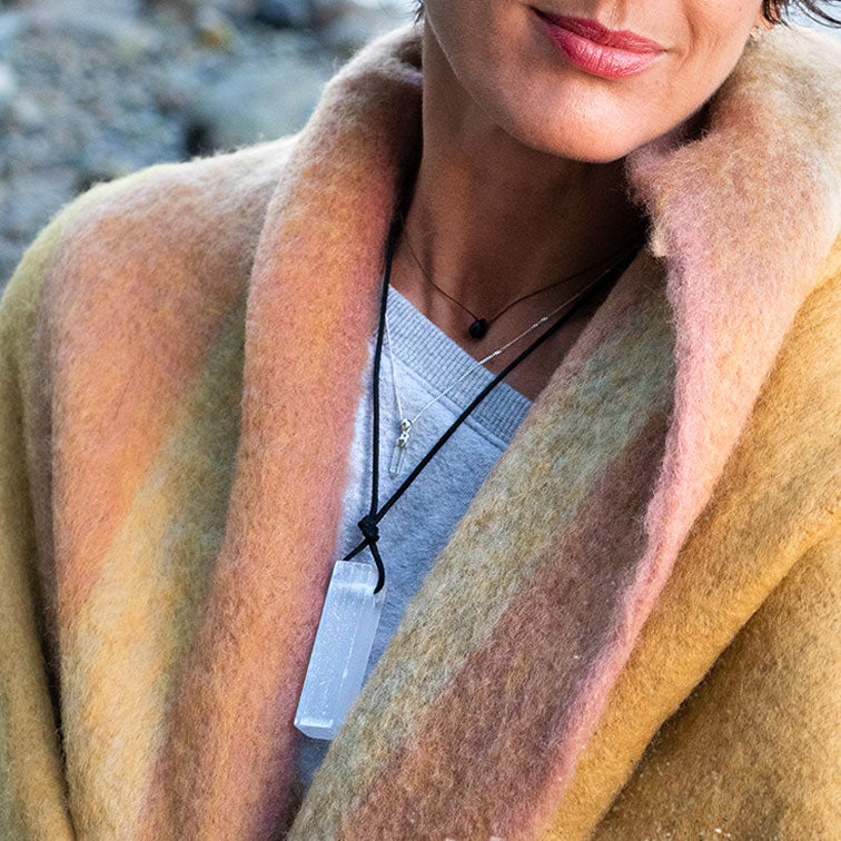 Energy Clearing Selenite Necklace