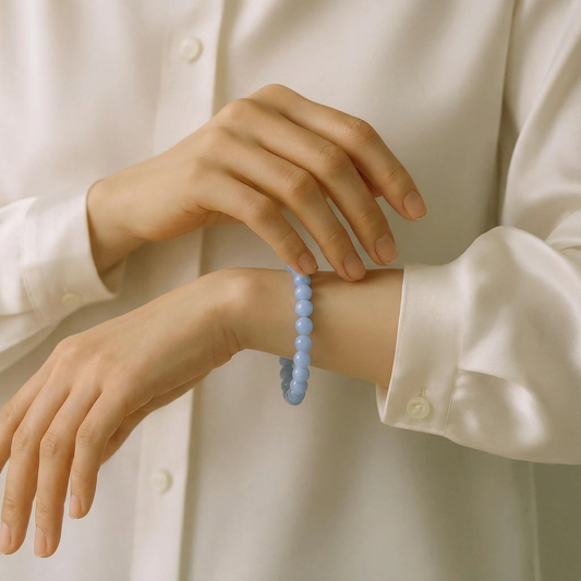 FOCUS Anchor Citrine & Clear Quartz Bracelet for Clarity