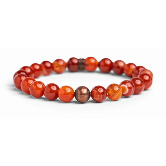 DRIVE Anchor 'I Am Worthy' Carnelian Bracelet