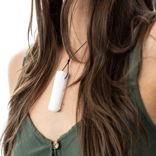 Energy Clearing Selenite Necklace