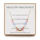 CALM Anchor Moonstone Rose Quartz Healthy Pregnancy Healing Necklace