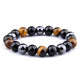 ENERGY Shield Obsidian Hematite Tiger’s Eye Bracelet for Protection