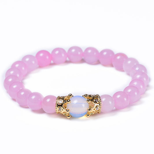 SERENITY Loop Rose Quartz Bracelet for Love & Harmony