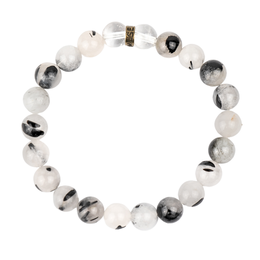 CALM Anchor: Tourmalinated Quartz Bracelet