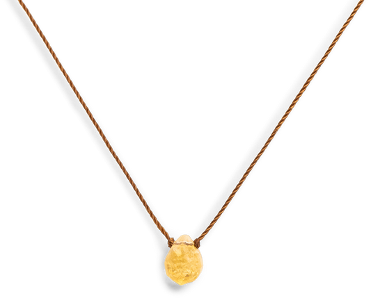 FOCUS Anchor 'Vibrationally High' Citrine Necklace