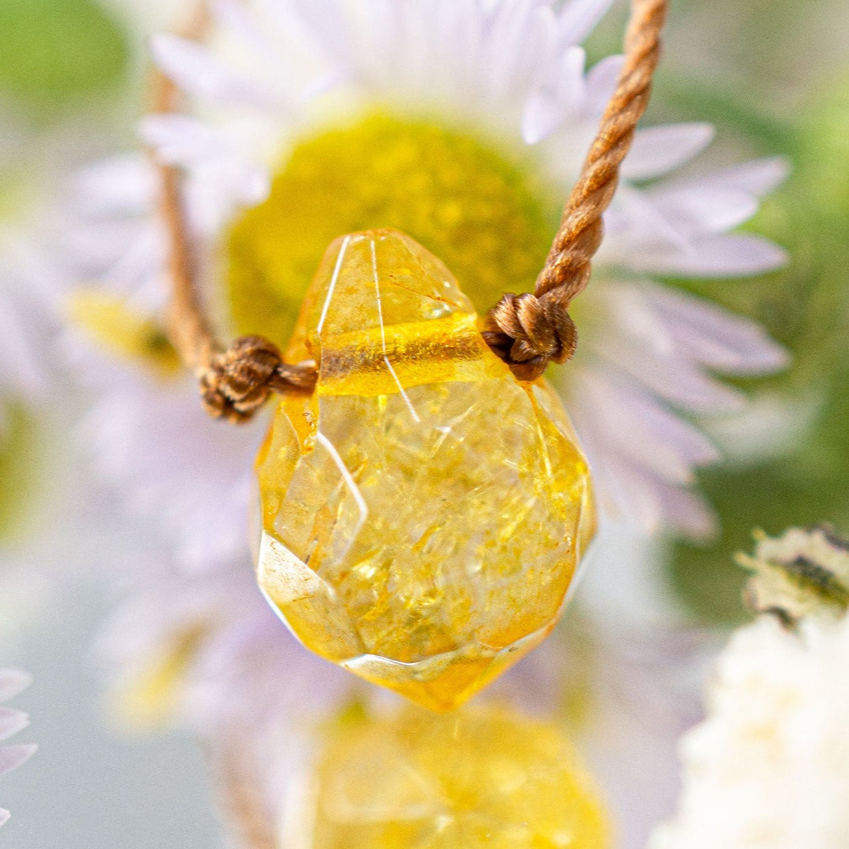FOCUS Anchor 'Vibrationally High' Citrine Necklace
